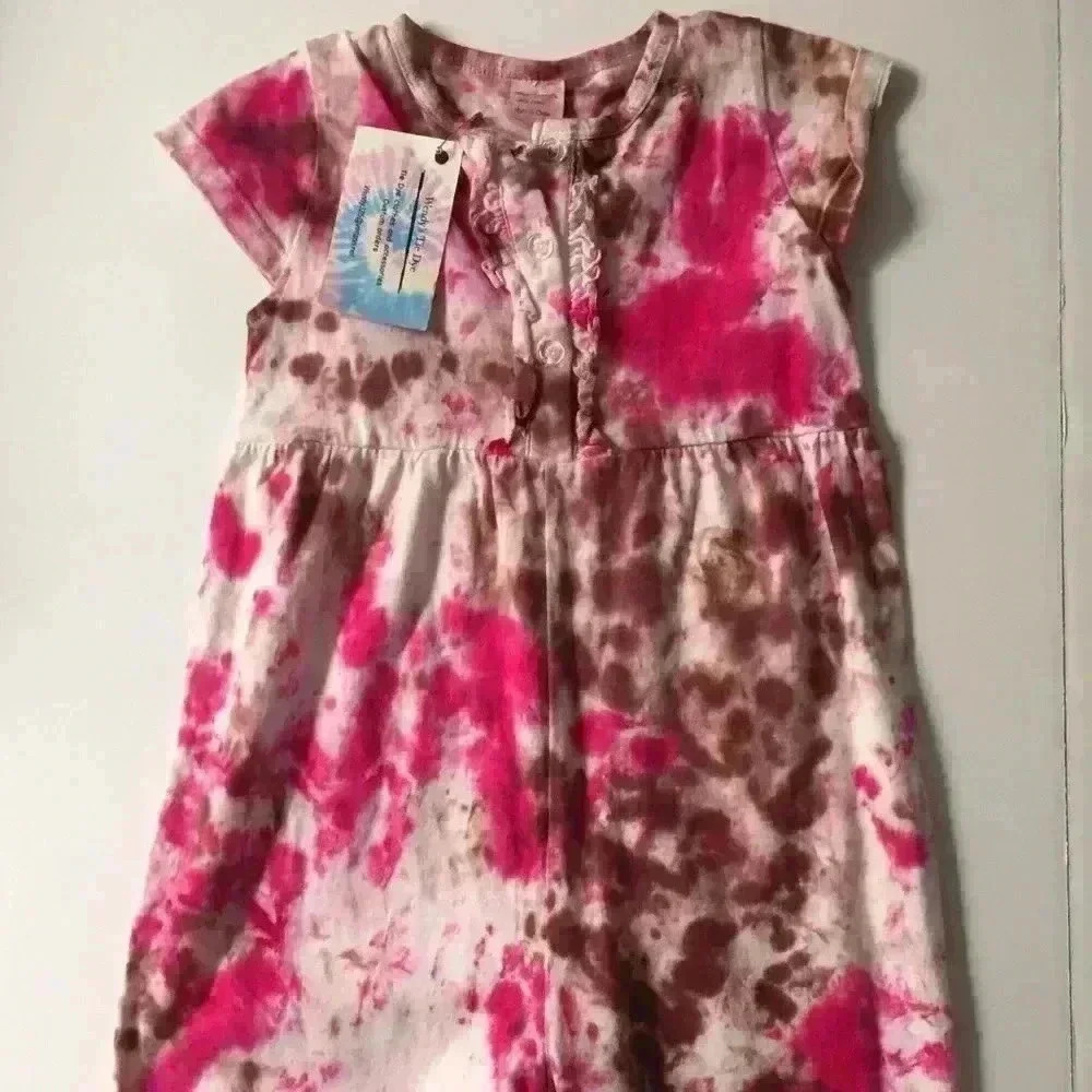 🌸New tie dyed romper. 100% cotton.